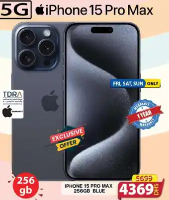 Grand Hyper Market IPHONE 15 PRO MAX 256GB BLUE offer