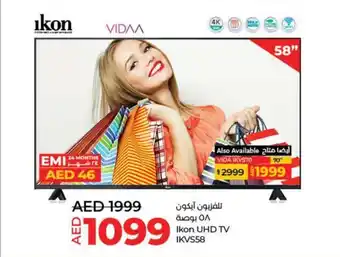 Lulu Hypermarket Ikon UHD TV IKVS58 offer