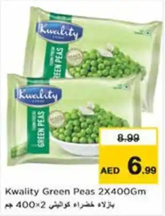 Nesto Kwality Green Peas 2X400Gm offer