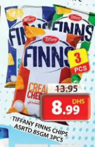 Grand Mall Sharjah TIFFANY FINNS CHIPS ASRTD 85GM 3PCS offer