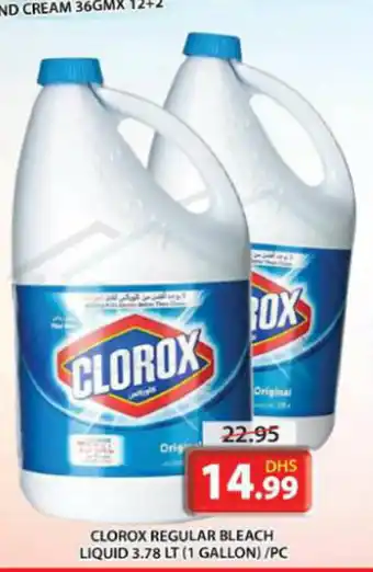 CLOROX REGULAR BLEACH LIQUID 3.78 LT (1 GALLON)/PC