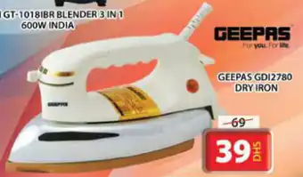 Grand Mall Sharjah GEEPAS GD12780 DRY IRON offer