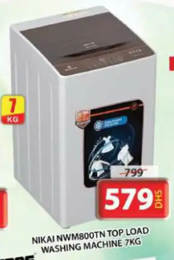 Grand Mall Sharjah NIKAI NWM800TN TOP LOAD WASHING MACHINE 7KG offer