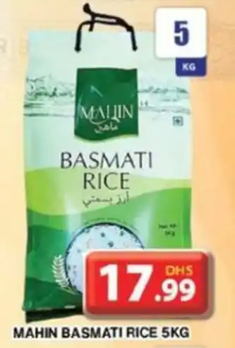 Grand Hyper Market MAHIN BASMATI RICE 5KG offer