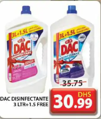 Grand Hyper Market DAC DISINFECTANTE 3 LTR+1.5 FREE offer