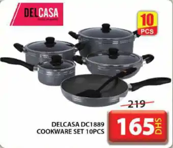 Grand Hyper Market DELCASA DC1889 COOKWARE SET 10PCS offer