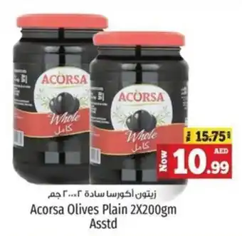 Kenz Hypermarket Acorsa Olives Plain 2X200gm Asstd offer