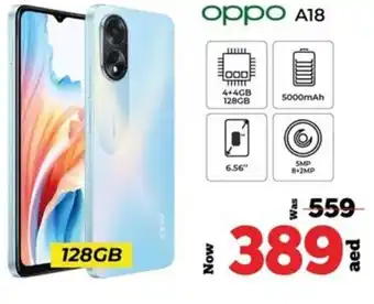 Kenz Hypermarket oppo A18 128GB offer