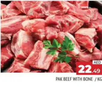 Al Madina Hypermarket PAK BEEF WITH BONE KG offer