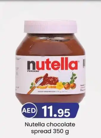 KM Trading Nutella chocolate spread 350 g offer