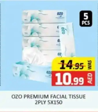 Al Madina OZO PREMIUM FACIAL TISSUE 2PLY 5 x 150 offer