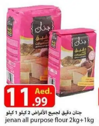 Rawabi Market Jenan All Purpose Flour 2kg + 1kg offer