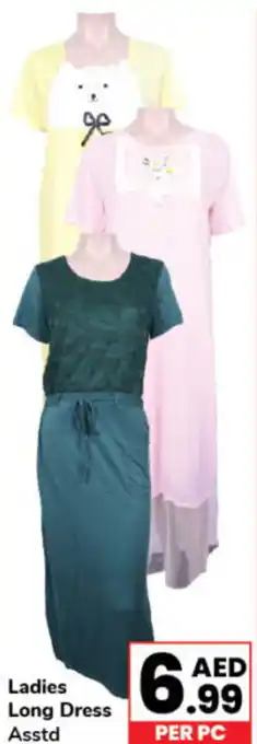 Day To Day Ladies Long Dress Asstd offer