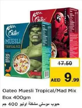 Nesto Oateo Muesli Tropical / Mad Mix Box 400gm offer