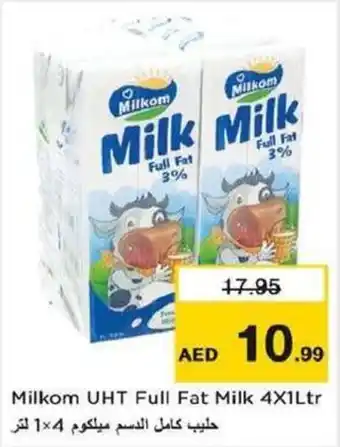 Nesto Milkom UHT Full Fat Milk 4 x 1Ltr offer