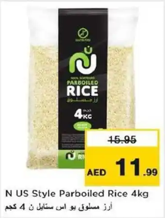 Nesto N US Style Parboiled Rice 4kg offer