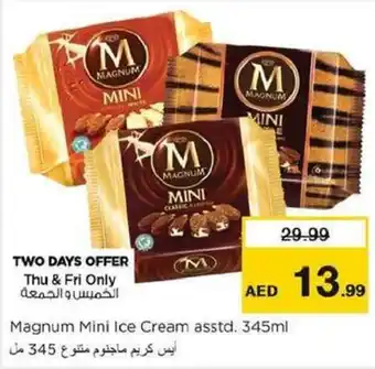 Nesto Magnum Mini Ice Cream asstd 345mL offer