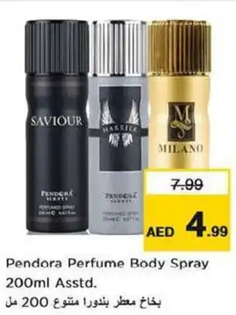 Nesto Pendora Perfume Body Spray 200ml Asstd. offer