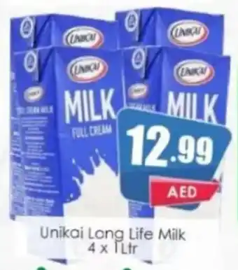 Amber Unikai Long Life Milk 4 x 1Ltr offer