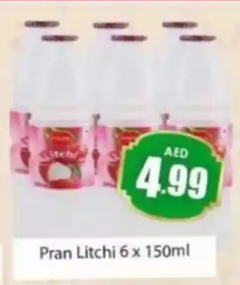 Amber Pran Litchi 6 x 150ml offer