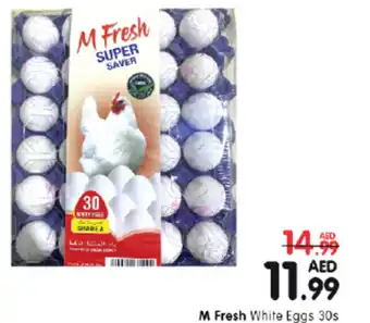 Al Madina Hypermarket M Fresh White Eggs 30s offer