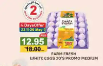 Aswaq Ramez FARM FRESH WHITE EGGS 30S PROMO MEDIUM offer