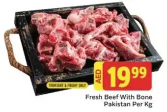 City Retail Supermarket Fresh Beef With Bone Pakistan Per Kg offer