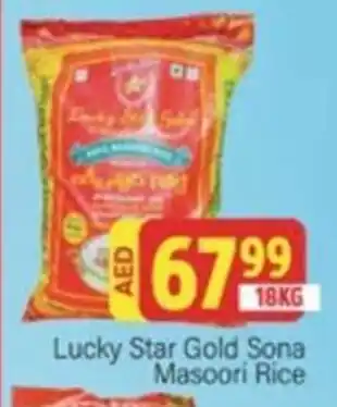 City Retail Supermarket Lucky Star Gold Sona Masoori Rice 18kg offer