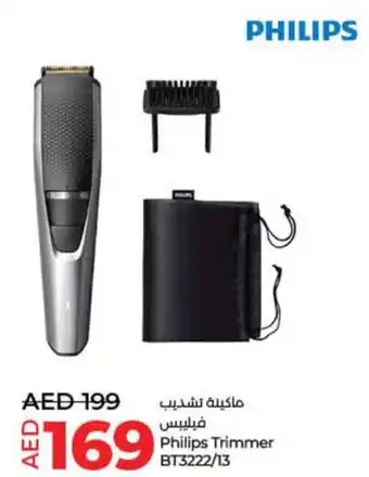 Lulu Hypermarket Philips Trimmer BT3222/13 offer