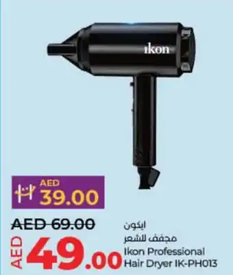 Lulu Hypermarket Ikon Professional Hair Dryer IK-PH013 offer
