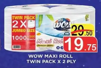 WOW MAXI ROLL TWIN PACK X 2 PLY
