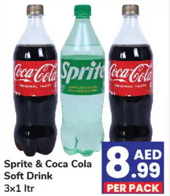 Day To Day Sprite and Coca Cola Soft Drink 3x1 ltr offer
