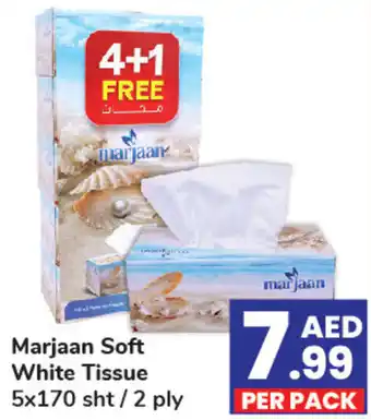 Day To Day Marjaan Soft White Tissue 5x170 sht 2 ply offer