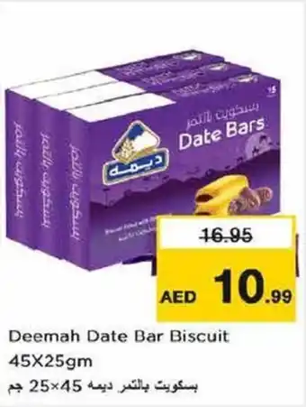 Nesto Deemah Date Bar Biscuit 45X25gm offer