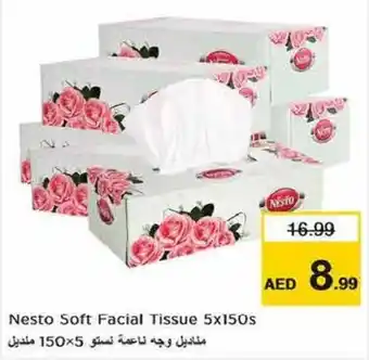 Nesto Nesto Soft Facial Tissue 5x150s offer