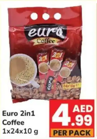 Day To Day Euro 2in1 Coffee 1x24x10 g offer