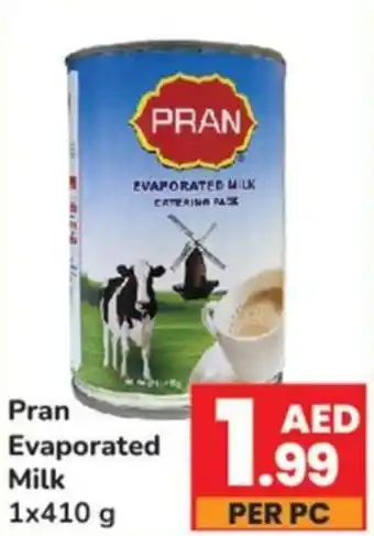 Day To Day Pran Evaporated Milk 1x410 g offer