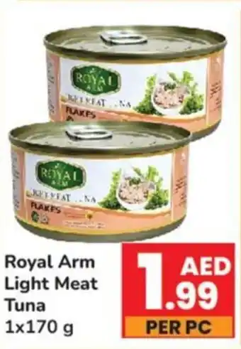 Day To Day Royal Arm Light Meat Tuna 1x170 g offer