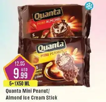 Quanta Mini Peanut Almond Ice Cream Stick 5+1X50 ML