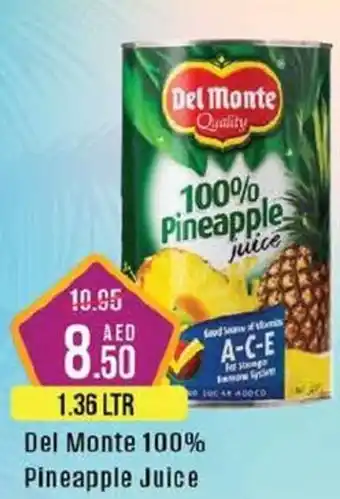 West Zone Supermarket Del Monte 100% Pineapple Juice 1.36 LTR offer