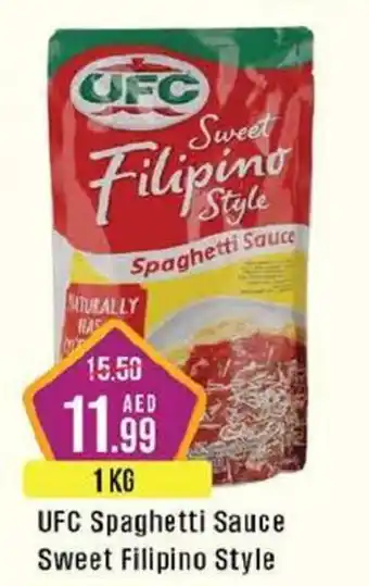 West Zone Supermarket UFC Spaghetti Sauce Sweet Filipino Style 1KG offer