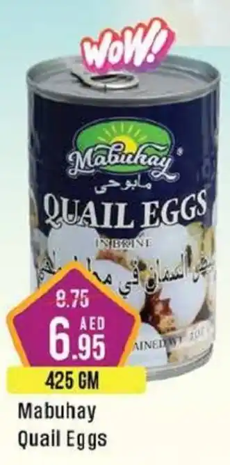 West Zone Supermarket Mabuhay Quail Eggs 425 GM offer