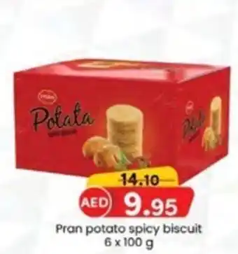 KM Trading Pran potato spicy biscuit 6 x 100 g offer