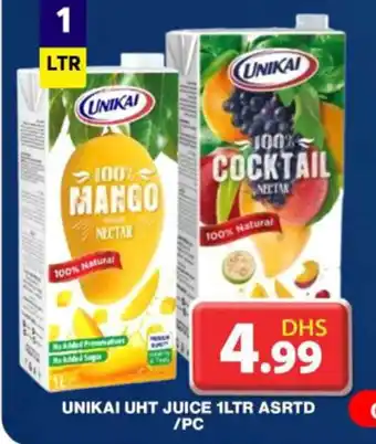Grand Hyper Market UNIKAI UHT JUICE 1LTR ASRTD PC offer