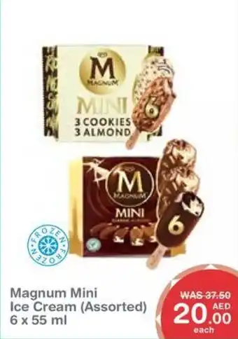 Choithrams Magnum Mini Ice Cream Assorted 6 x 55 ml offer