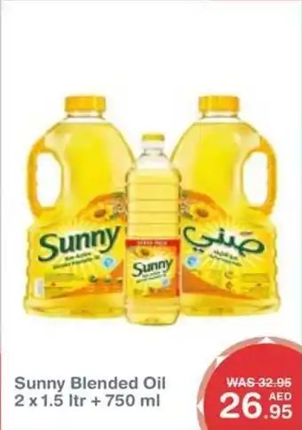 Choithrams Sunny Blended Oil 2 x 1.5 ltr + 750 ml offer