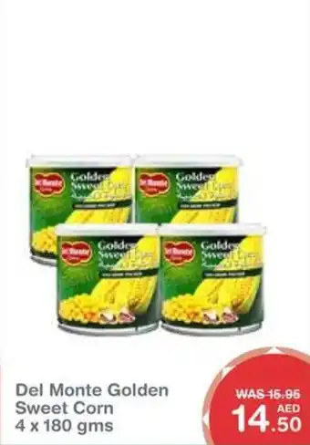 Choithrams Del Monte Golden Sweet Corn 4x180gms offer
