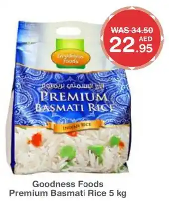 Choithrams Goodness Foods Premium Basmati Rice 5 kg offer