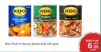 Choithrams Koo Fruit in Syrup (Assorted) 410 gms offer