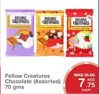 Choithrams Fellow Creatures Chocolate (Assorted) 70 gms offer